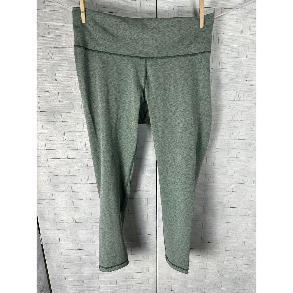 Adidas women's leggings Capri length green activewear athleisure yoga‎ plus size
